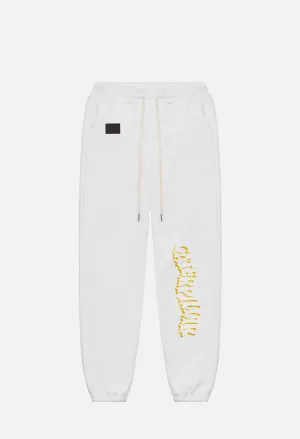 JE X CAT Replica Sweatpants / White